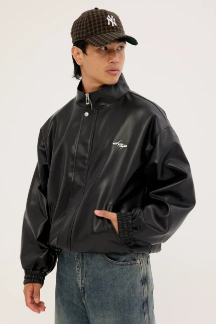 Neovision Berlin Faux Leather Jacket Black