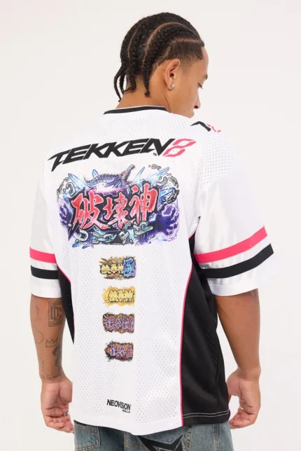 Neovision Destruction V Neck Jersey White Back in
